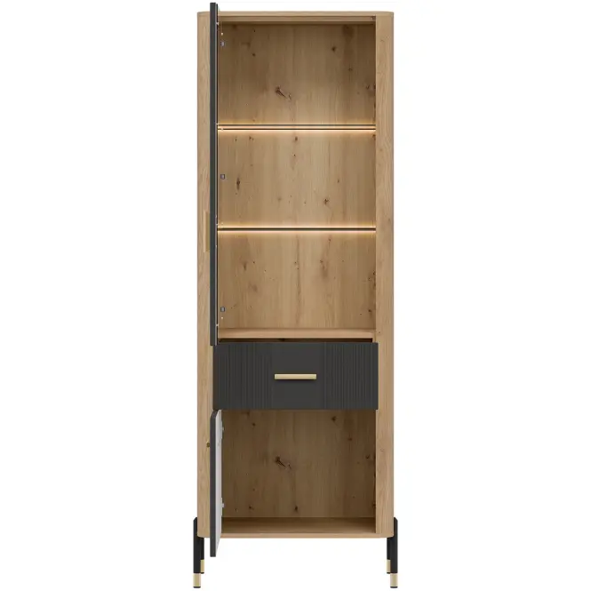 Vitrin L/P Dante Dt13 Tölgy Cremona/Antracit