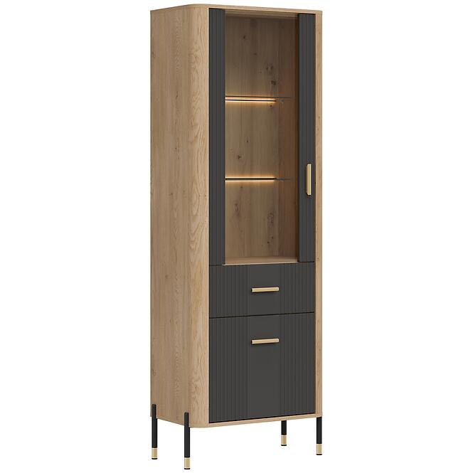 Vitrin L/P Dante Dt13 Tölgy Cremona/Antracit