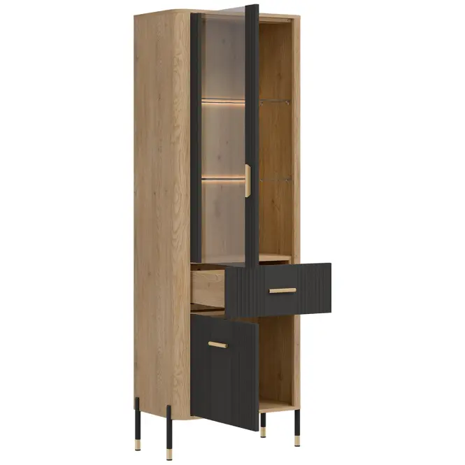 Vitrin L/P Dante Dt13 Tölgy Cremona/Antracit