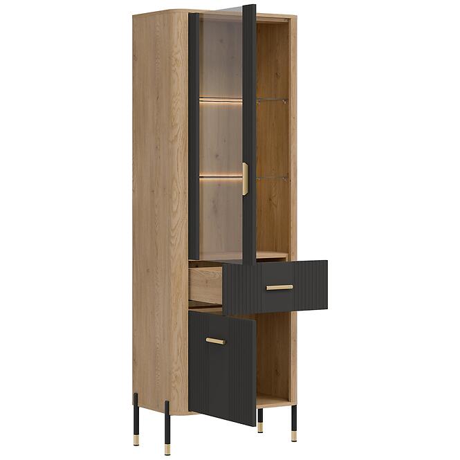 Vitrin L/P Dante Dt13 Tölgy Cremona/Antracit