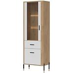 Vitrin L/P Dante Dt13 Tölgy Cremona/Fehér