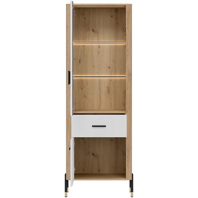 Vitrin L/P Dante Dt13 Tölgy Cremona/Fehér