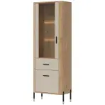 Vitrin L/P Dante Dt13 Tölgy Cremona/Kasmír