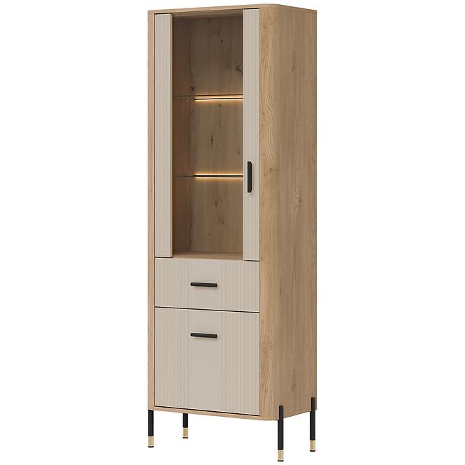 Vitrin L/P Dante Dt13 Tölgy Cremona/Kasmír