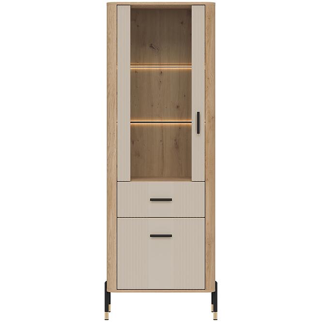 Vitrin L/P Dante Dt13 Tölgy Cremona/Kasmír
