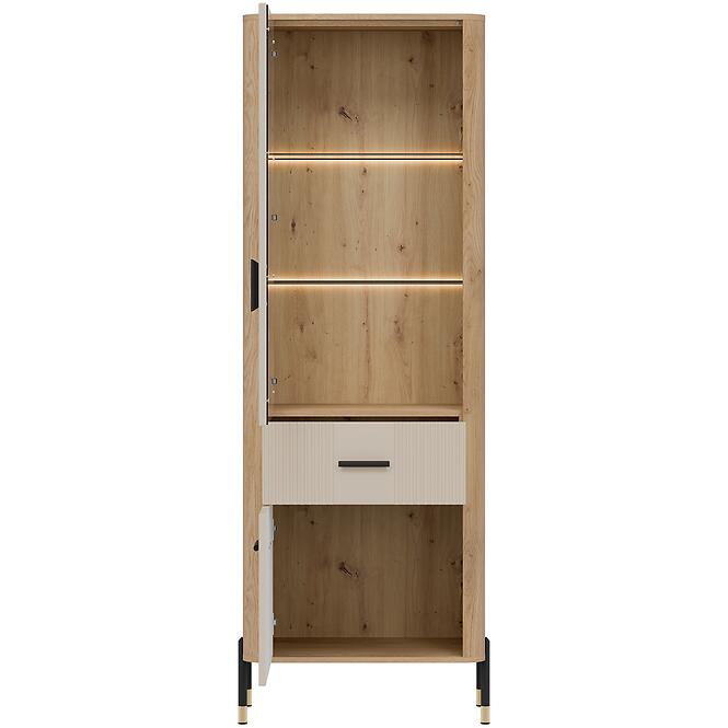 Vitrin L/P Dante Dt13 Tölgy Cremona/Kasmír