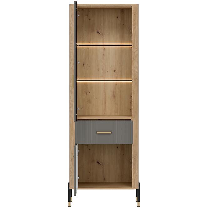 Vitrin L/P Dante Dt13 Tölgy Cremona/Szürke