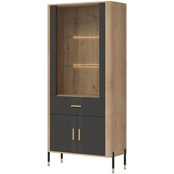 Vitrin Dante Dt14 Tölgy Cremona/Antracit