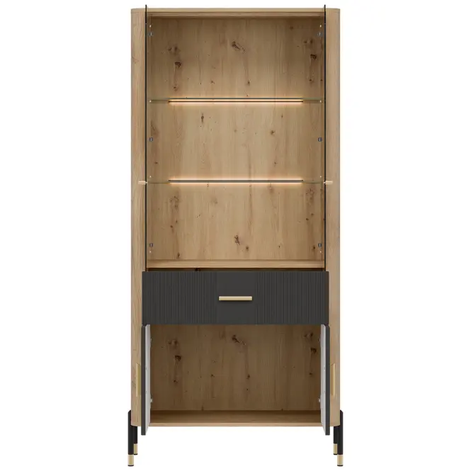 Vitrin Dante Dt14 Tölgy Cremona/Antracit