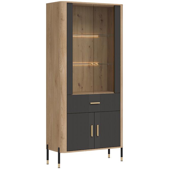 Vitrin Dante Dt14 Tölgy Cremona/Antracit