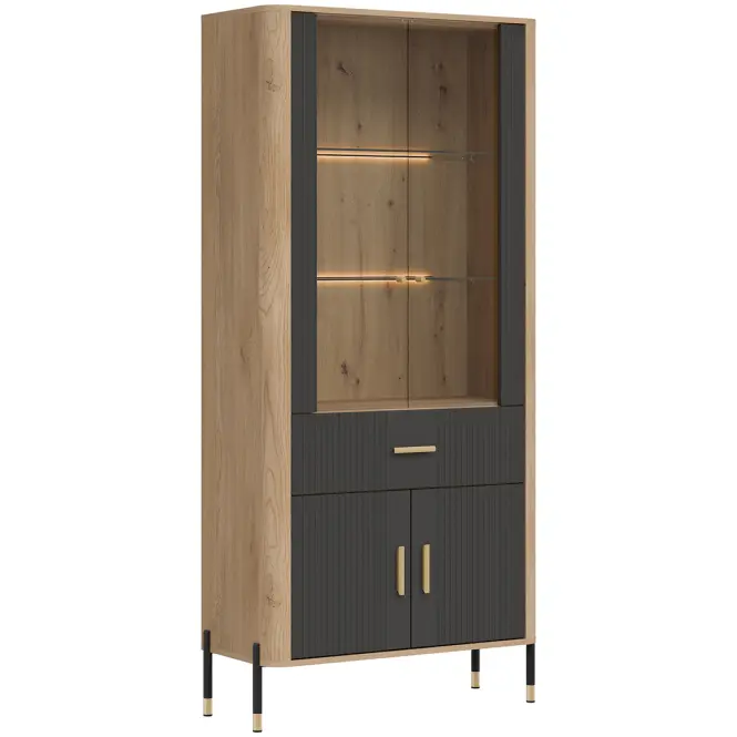 Vitrin Dante Dt14 Tölgy Cremona/Antracit,5