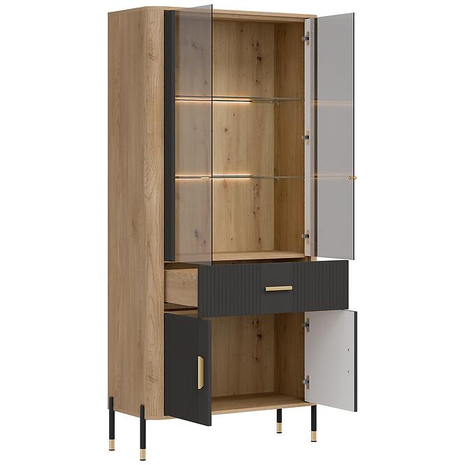 Vitrin Dante Dt14 Tölgy Cremona/Antracit