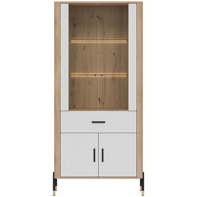 Vitrin Dante Dt14 Tölgy Cremona/Fehér