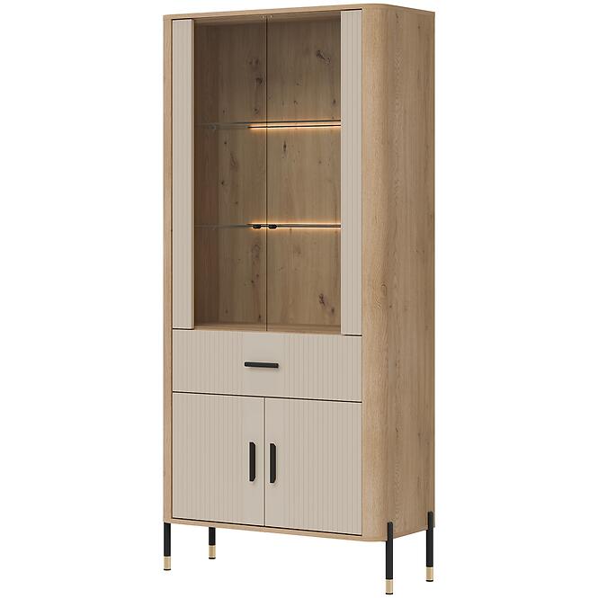 Vitrin Dante Dt14 Tölgy Cremona/Kasmír