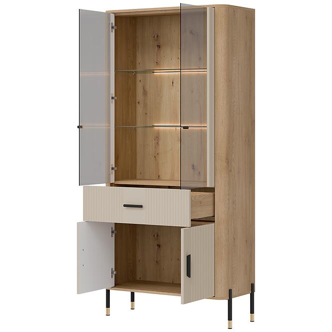 Vitrin Dante Dt14 Tölgy Cremona/Kasmír