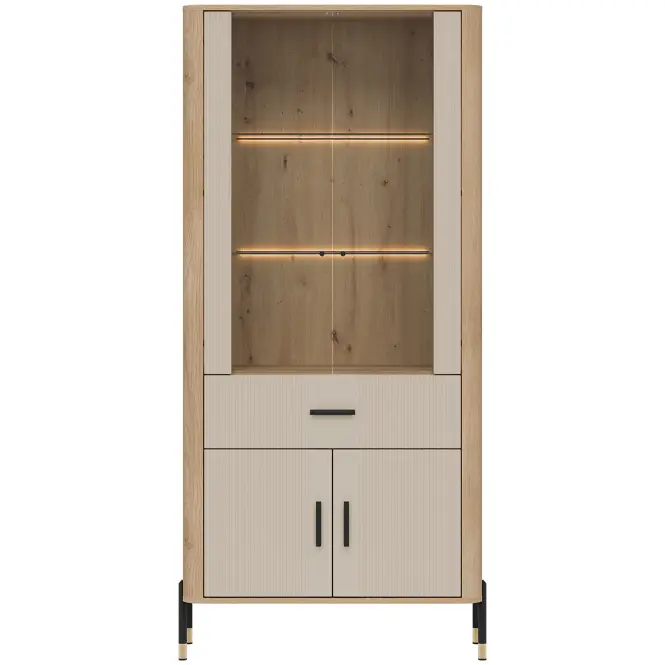 Vitrin Dante Dt14 Tölgy Cremona/Kasmír
