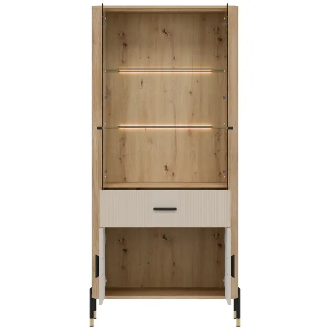 Vitrin Dante Dt14 Tölgy Cremona/Kasmír