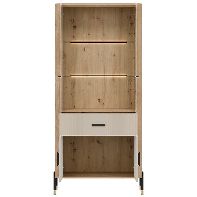 Vitrin Dante Dt14 Tölgy Cremona/Kasmír