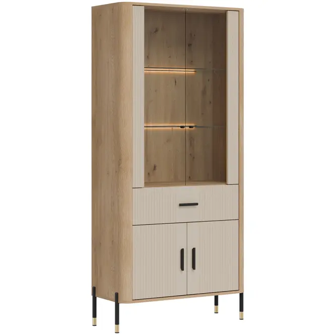 Vitrin Dante Dt14 Tölgy Cremona/Kasmír