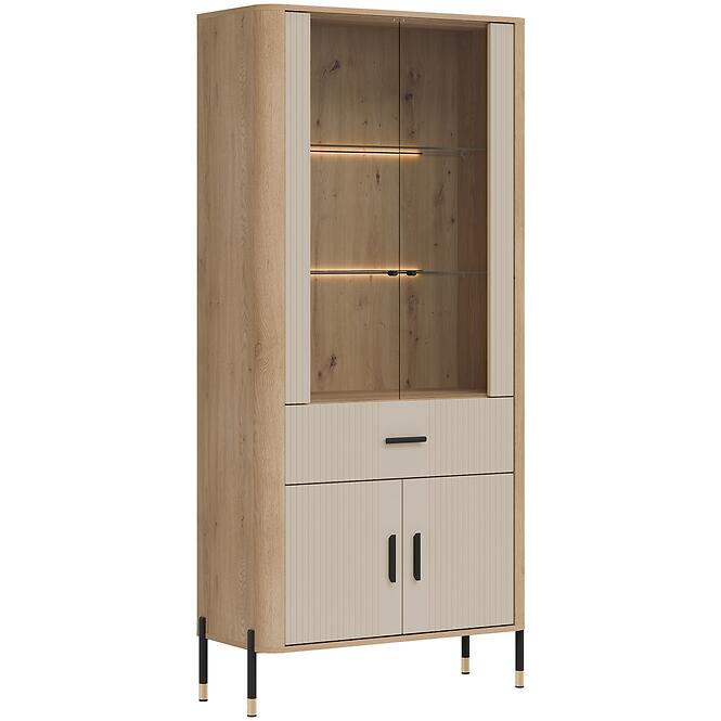 Vitrin Dante Dt14 Tölgy Cremona/Kasmír