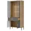 Vitrin Dante Dt14 Tölgy Cremona/Szürke,2