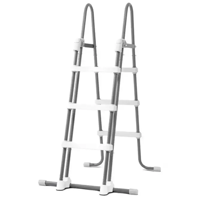 Vázas medence 5,49 x 1,22 m, pumpával, szürkefa 26744NP