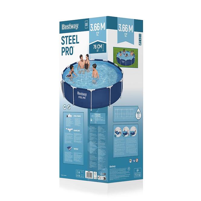Medence kerettel szivattyúval 3,66 x 0,76 m BESTWAY 56681,9