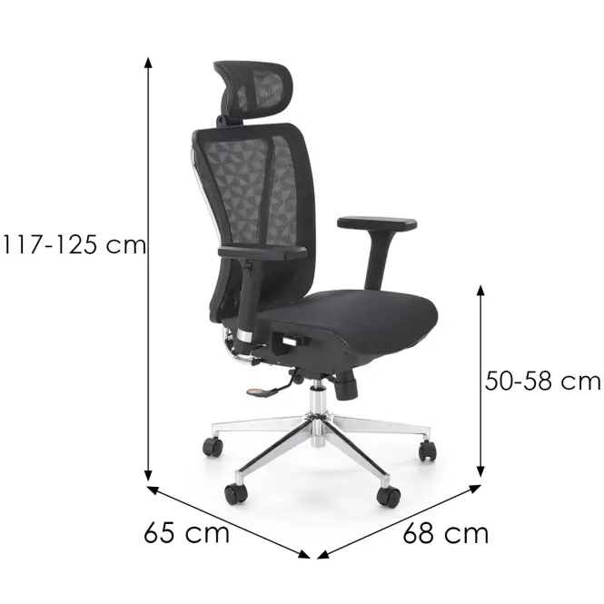 Forgószék Vixen fekete,2