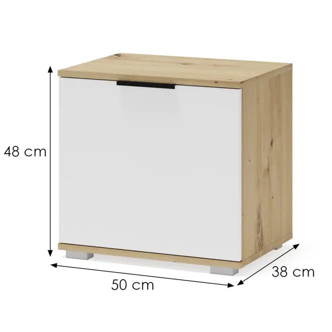 Cipősszekrény Clif ST 50 artisan/fehér,2