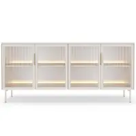 Komód Lumi B 181 4d + Led Kasmír
