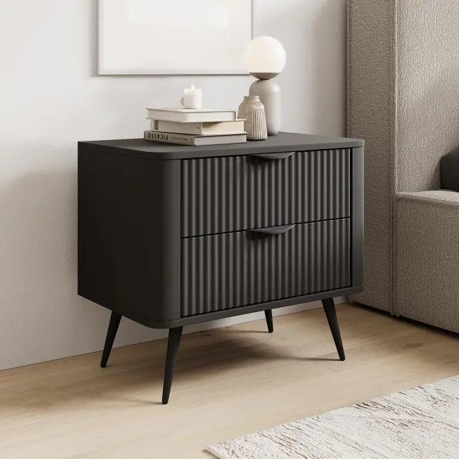 Éjjeliszekrény Lante  G 2s- 1darab Fekete
