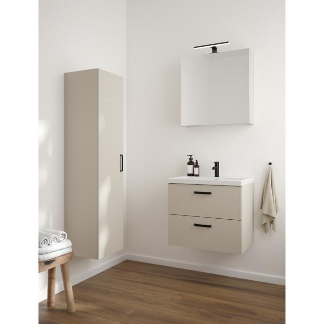 Fürdőszoba szekrény mosdóval Bel 60 kasmír,3