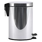 Kosár pedállal 3 l ezüst