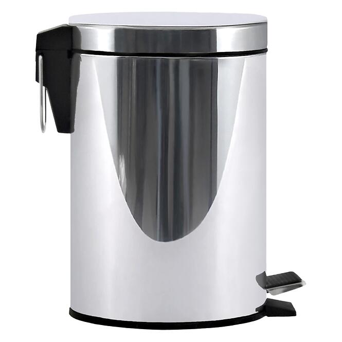 Kosár pedállal 3 l ezüst