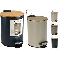 Szemetes 3 l bambusz fedéllel mix C88000130