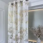 Függöny fűzőlyukakkal TOPAZ 23079 140x250 krém