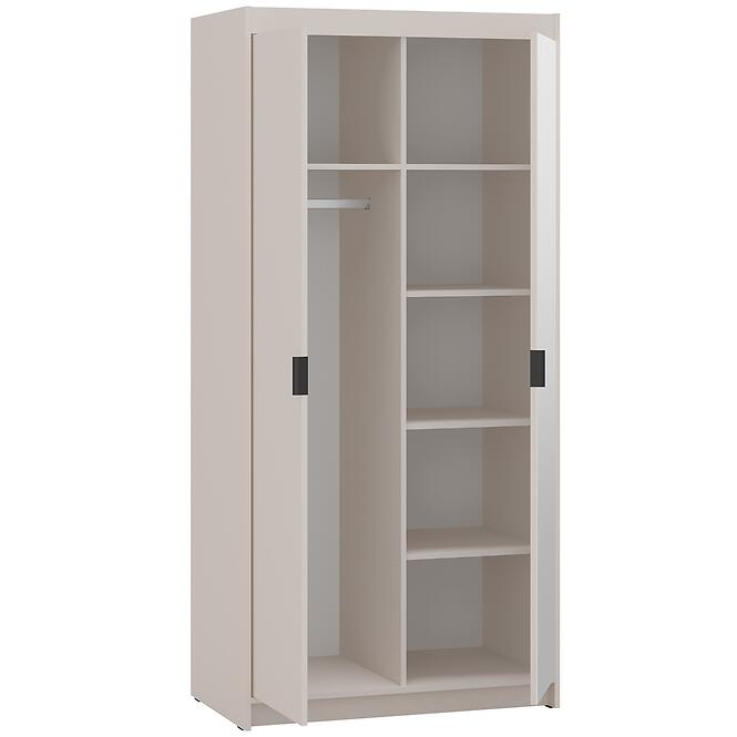 Szekrény Elena 2D 1tükör homokbézs,4