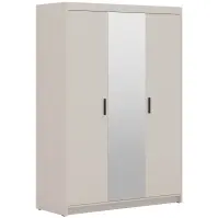 Szekrény Elena 3D tükör homokbézs