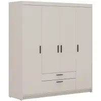 Szekrény Elena 4D 2S homokbézs