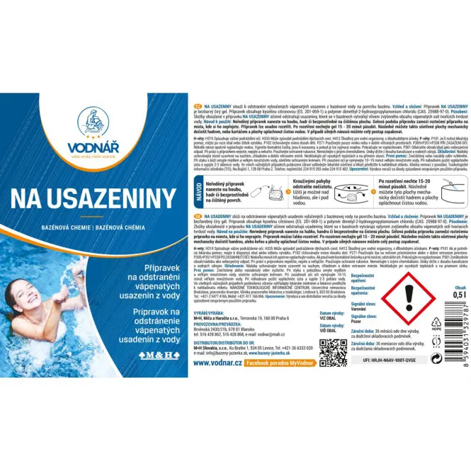 Vodnar Medence vegyszerek 0,5l