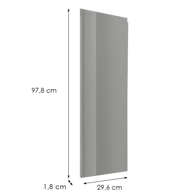 Előlap szekrény Luxeo F02-G30(100) grey lak