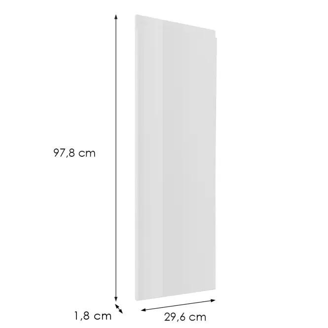 Előlap szekrény Luxeo F02-G30(100) white lak,2