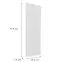 Előlap szekrény Luxeo F02-G30(100) white lak,2