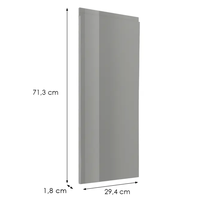 Előlap szekrény Luxeo F02-G30(72) grey lak,2