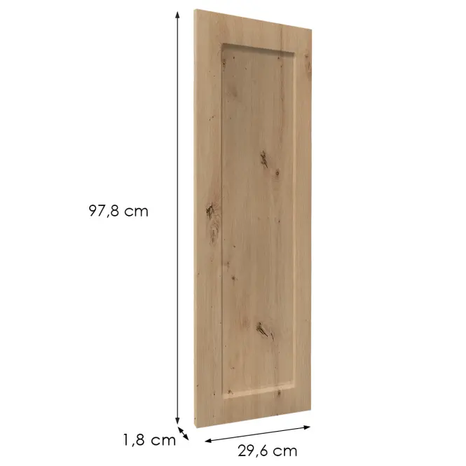 Előlap szekrény Luxeo F15-G30(100) keret tölgy