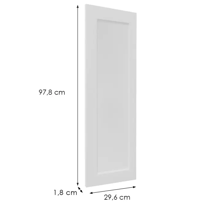 Előlap szekrény Luxeo F15-G30(100) keret white,2