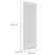 Előlap szekrény Luxeo F15-G30(100) keret white,2