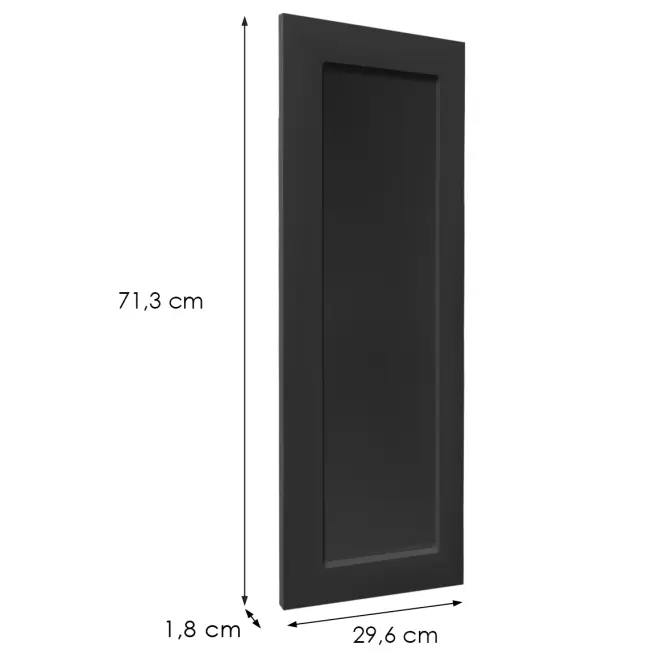 Előlap szekrény Luxeo F15-G30(72) keret black,2