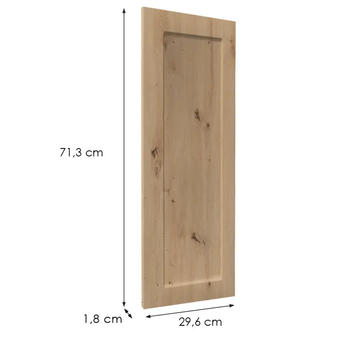 Előlap szekrény Luxeo F15-G30(72) keret tölgy,2