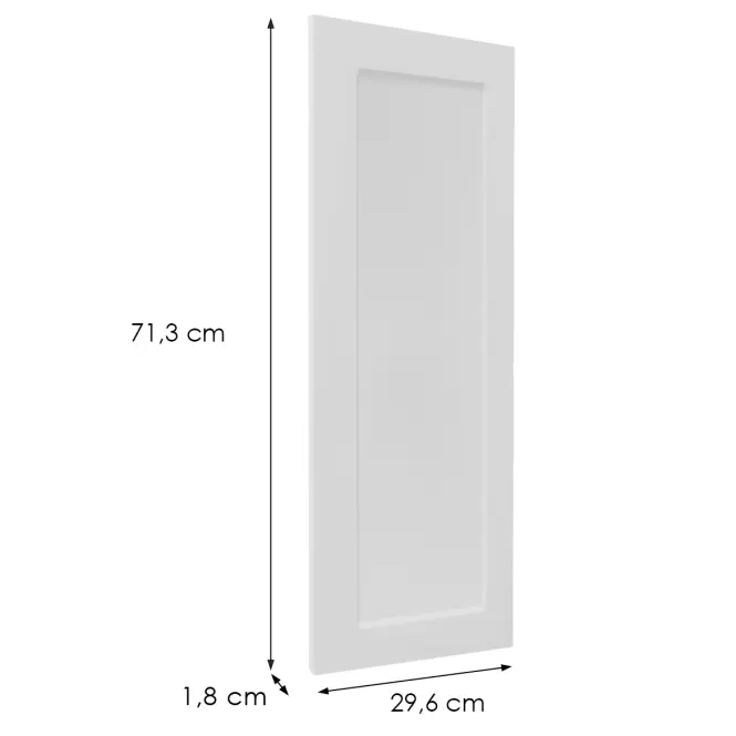 Előlap szekrény Luxeo F15-G30(72) keret white